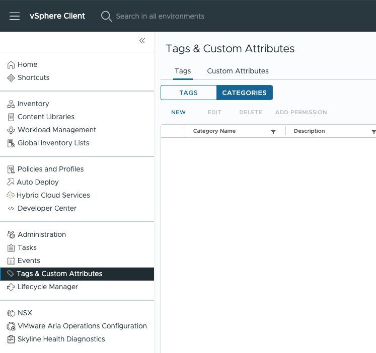 Создание тегов и категорий тегов, шаг 1