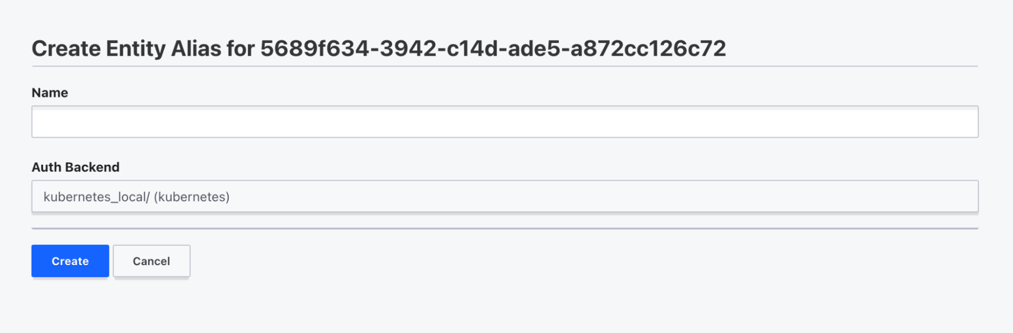 Create alias